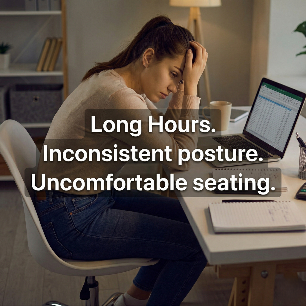 Kovelli ergonomisk setekile for holdningsstøtte mens du sitter | Rosalyssa