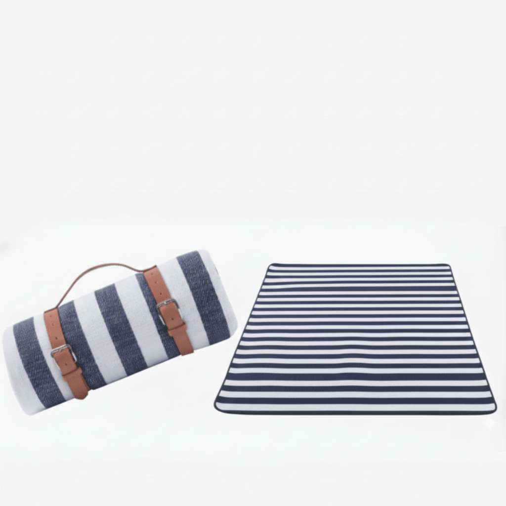 TrailGuard Outdoor Picnic Blanket With Water-Repellent Surface And Compact Foldable