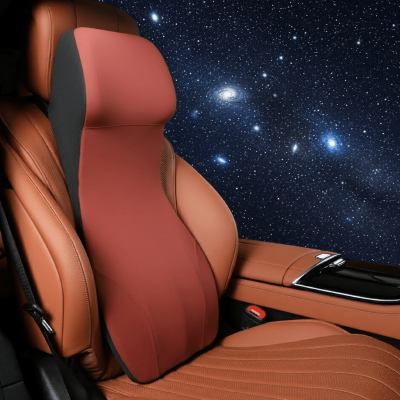 DriveEase Integrated Car Neck And Lumbar Support Made Of Memory Foam