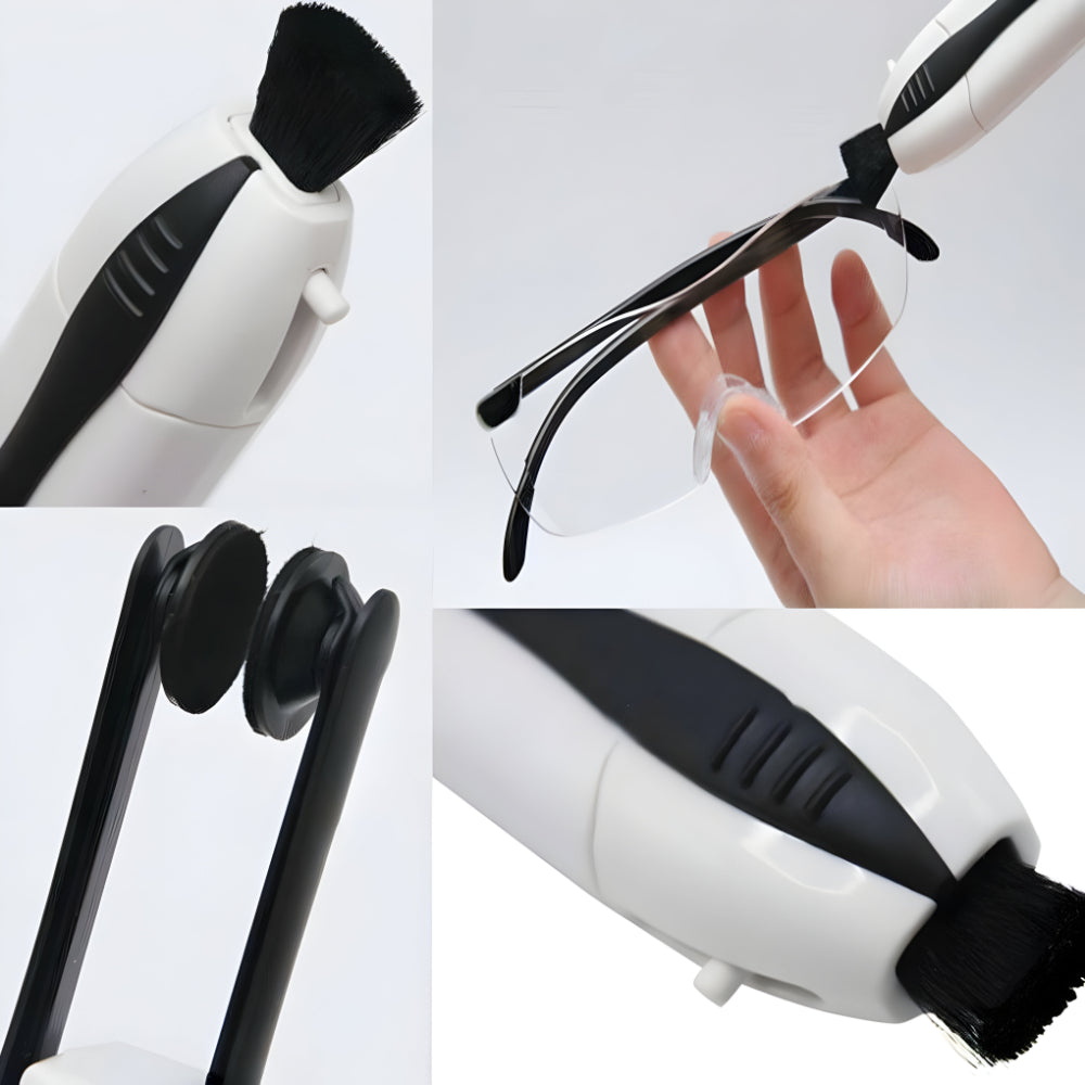 Portable Glasses Cleaner With Carbon And Dry Cleaning Tool