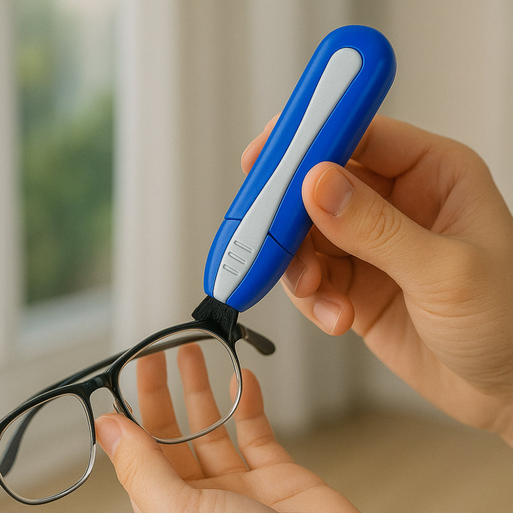 Portable Glasses Cleaner With Carbon And Dry Cleaning Tool