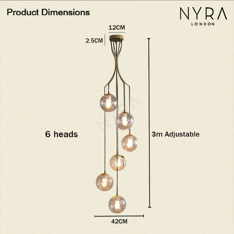 Suspension Lyvara moderne pour cuisine, salle à manger et salon