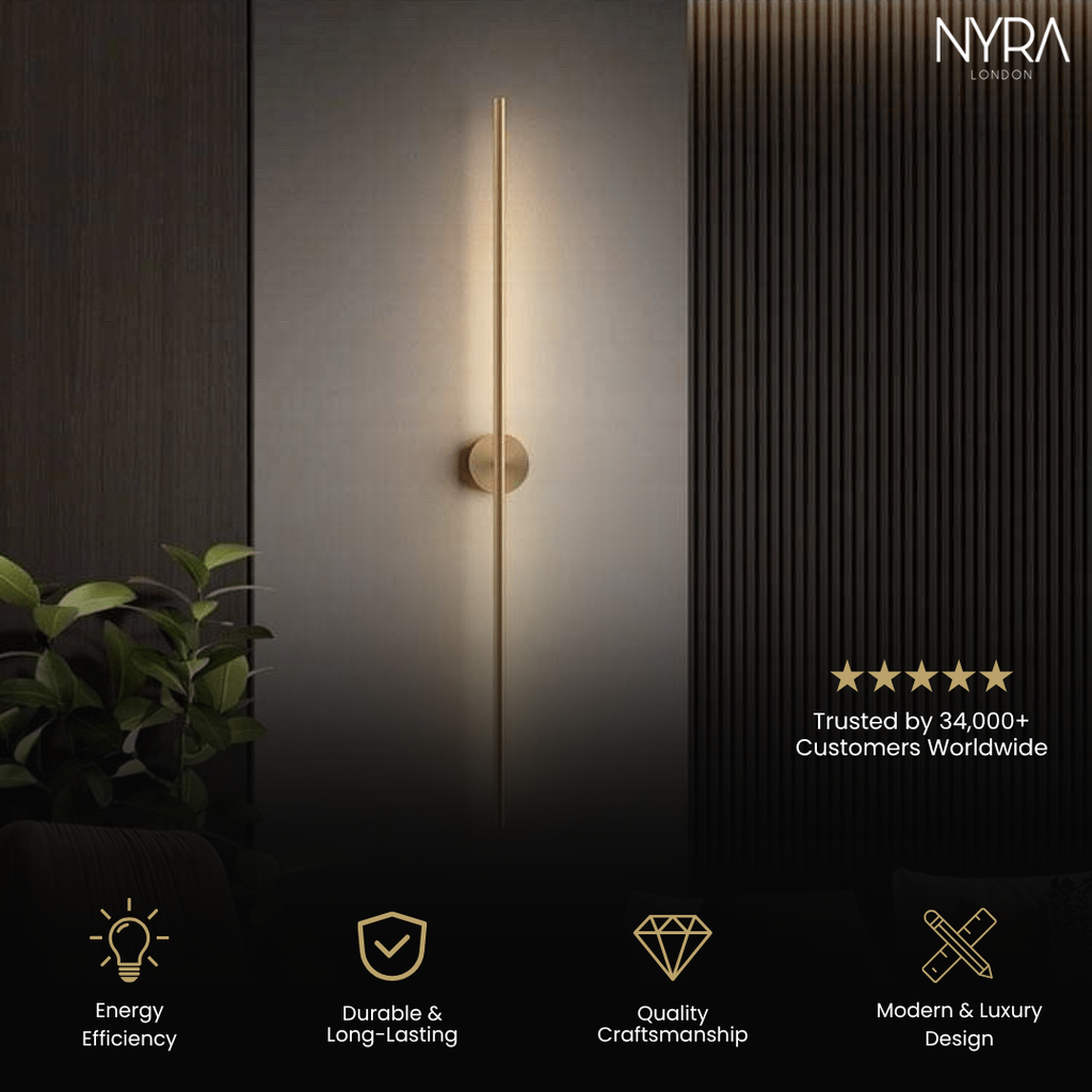 LumaNova Tube Wall Light for Modern Interiors and Living Spaces