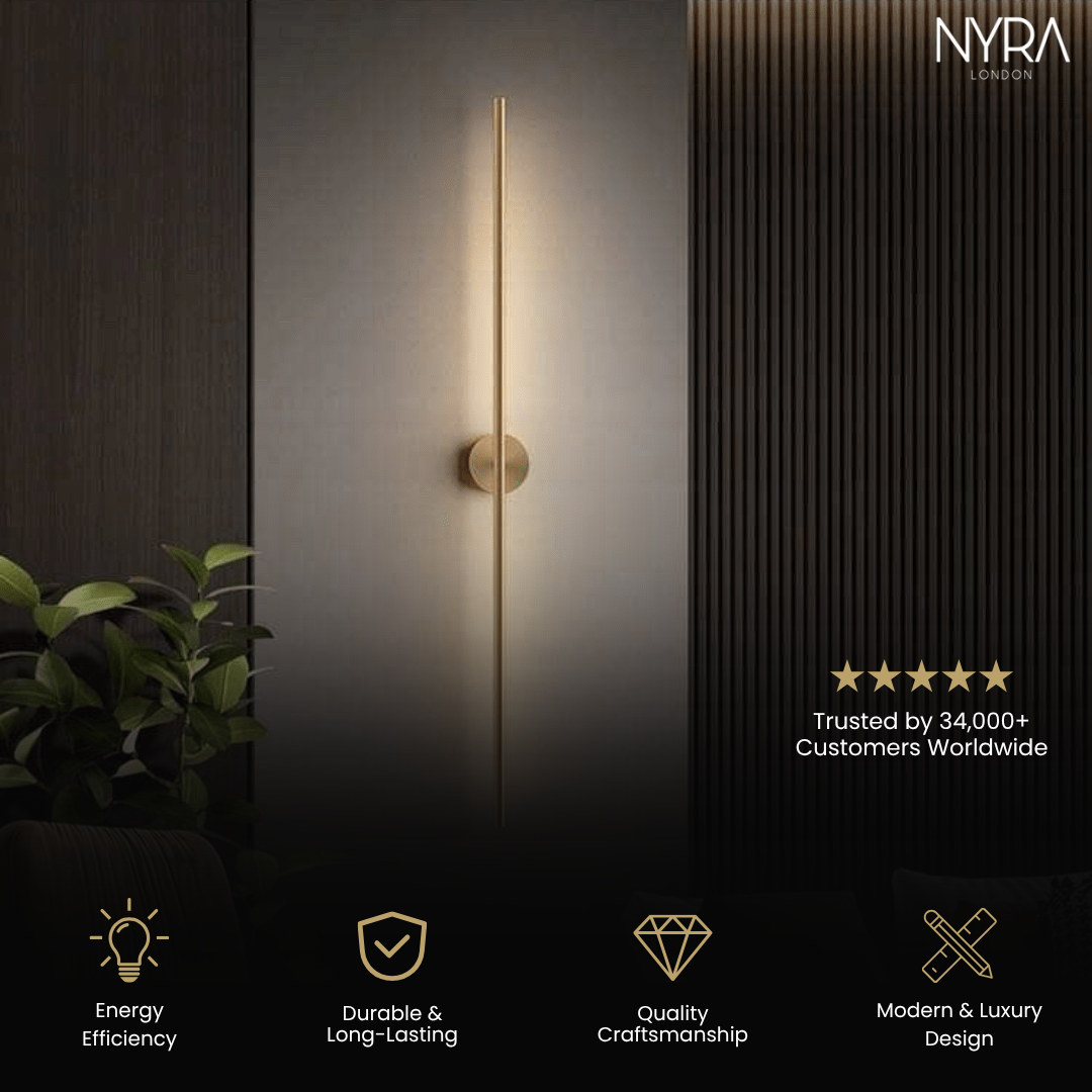 LumaNova Tube Wall Light for Modern Interiors and Living Spaces