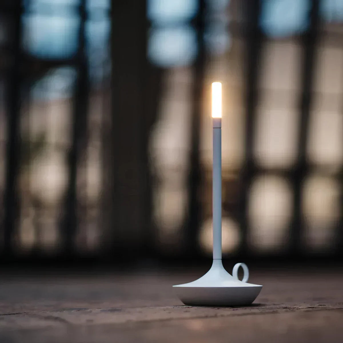 Graceful Curves Define LumenAstra Candlestick Lamp For Timeless Charm