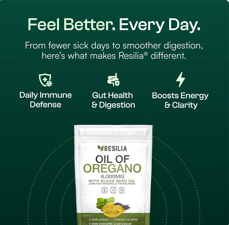Advanced Oregano Oil & Black Seed Formula for Daily Gut and Immune Support