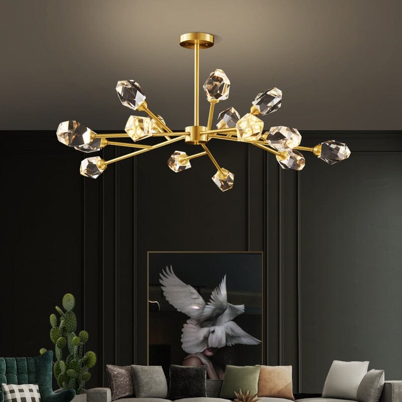 Aurelia Kristall-Hängeleuchte mit modernem Design und hellem Lichtstrahl