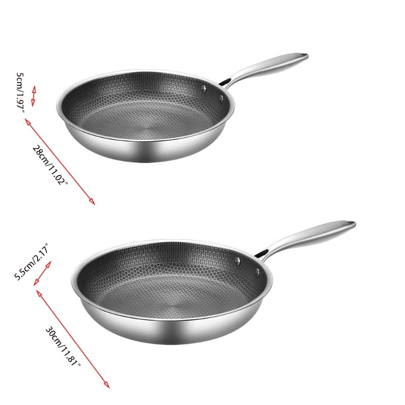 NovaChef Stainless Steel Nonstick Frying Pan For Everyday Cooking