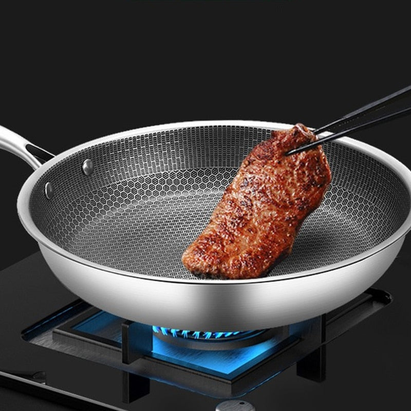 NovaChef Stainless Steel Nonstick Frying Pan For Everyday Cooking