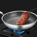 NovaChef Stainless Steel Nonstick Frying Pan For Everyday Cooking