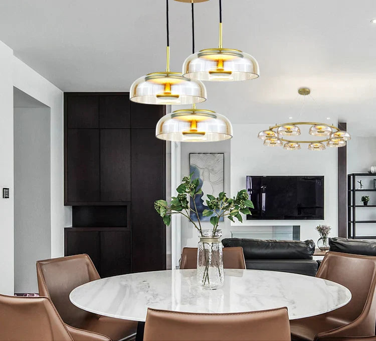Skålglass LED innfelt taklampe moderne glass taklampearmatur