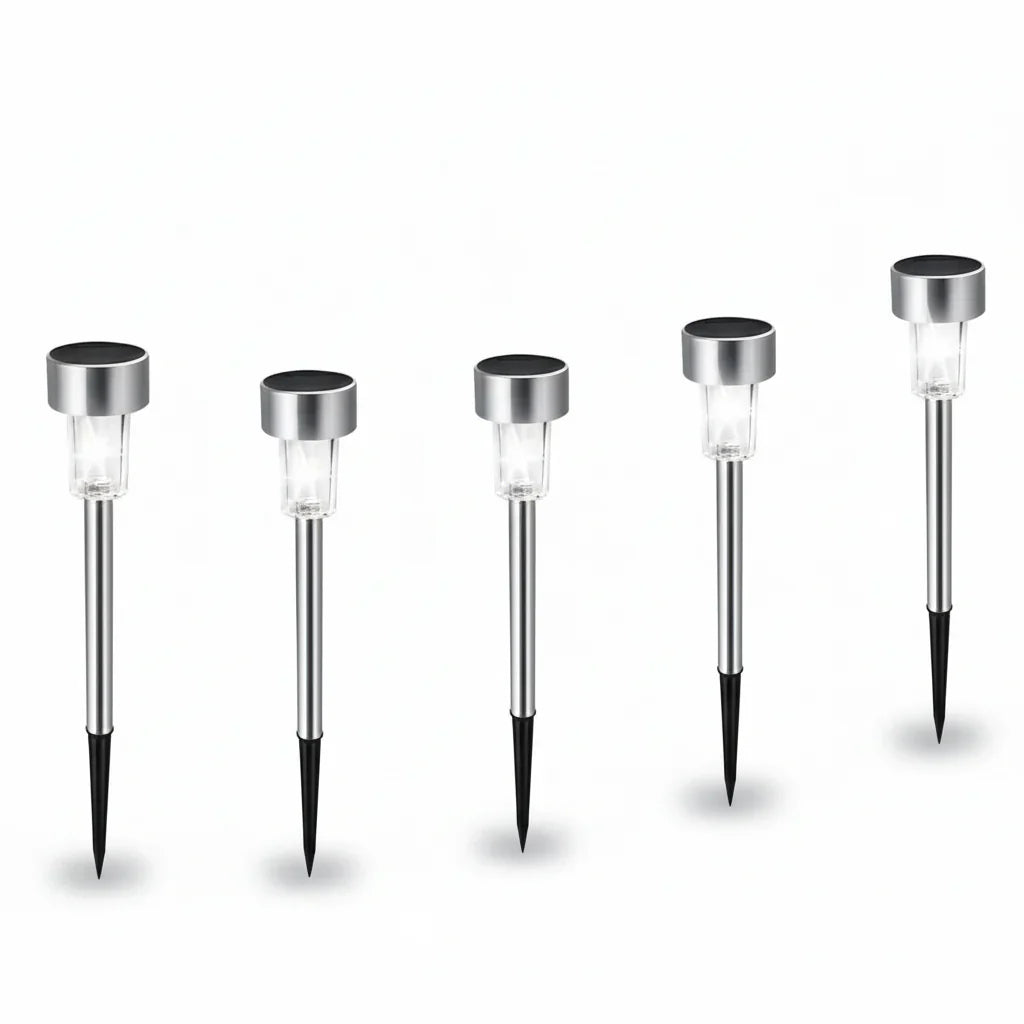 Garden Solar LED Lamp With Weatherproof, Energy-Efficient, Integrated Light Sensor