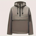 Casual Hooded Jacket With Zippered Pocket For Everyday Wear