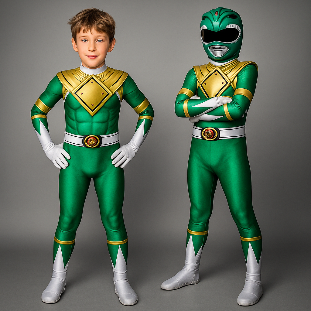 Kinder Superheld Muskel-Print Overall Kostüm für Party und Spielspaß