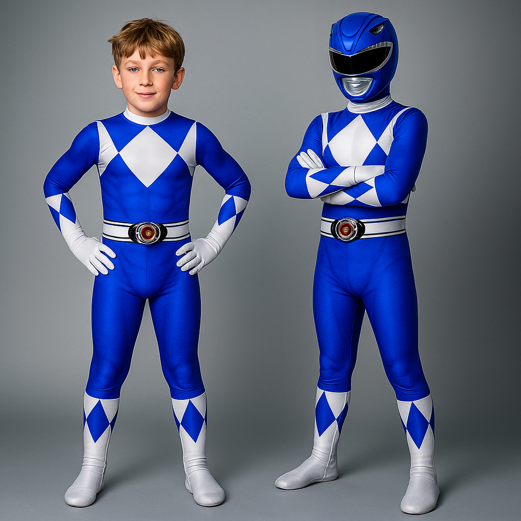 Kinder Superheld Muskel-Print Overall Kostüm für Party und Spielspaß
