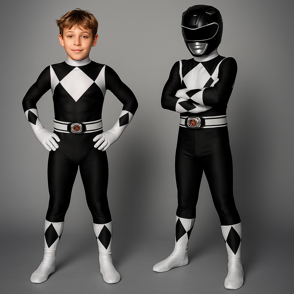 Kinder Superheld Muskel-Print Overall Kostüm für Party und Spielspaß