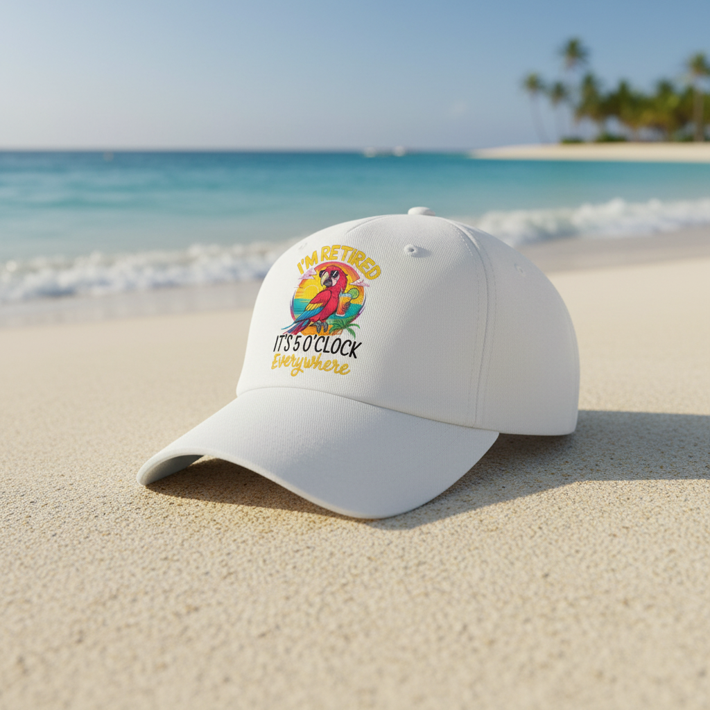 Washed Adjustable Baseball Cap With Casual Embroidered Details