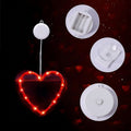 Heart Shaped LED Window Lights With Battery Power And Suction Cup