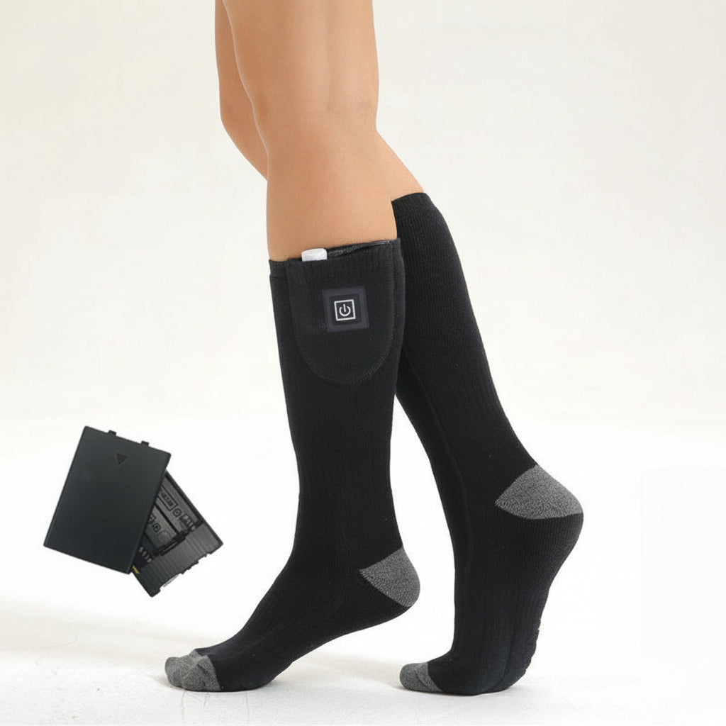 Calcetines calefactables recargables para calor durante todo el día en invierno, calentadores de pies para uso interior y exterior