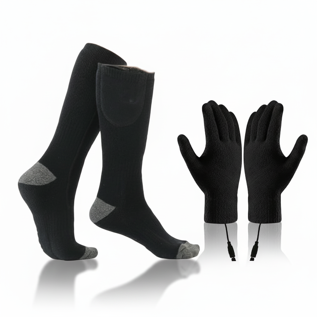 Calcetines calefactables recargables para calor durante todo el día en invierno, calentadores de pies para uso interior y exterior