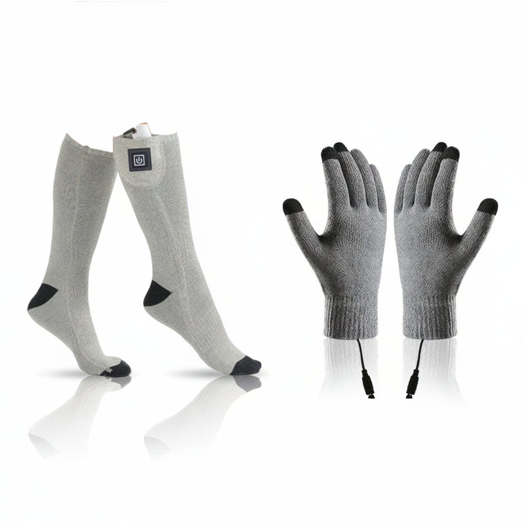 Calcetines calefactables recargables para calor durante todo el día en invierno, calentadores de pies para uso interior y exterior