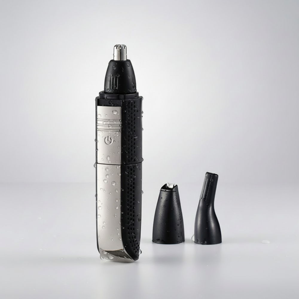 Compact Nose And Ear Hair Trimmer For Precise Grooming On The Go