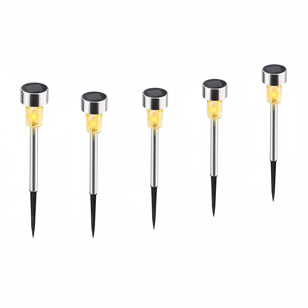Garden Solar LED Lamp With Weatherproof, Energy-Efficient, Integrated Light Sensor