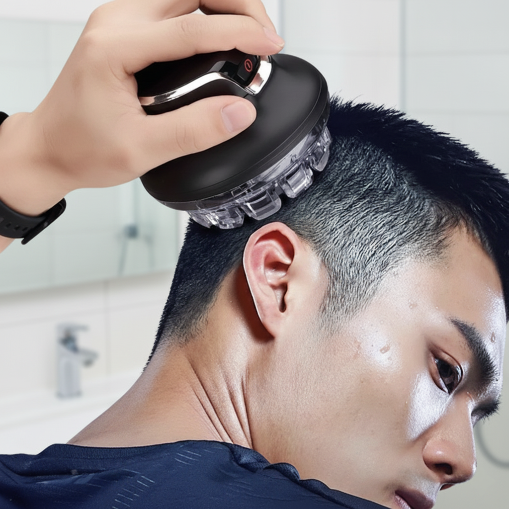Tondeuse sans fil avec tête arrondie à 360 degrés pour une coupe précise