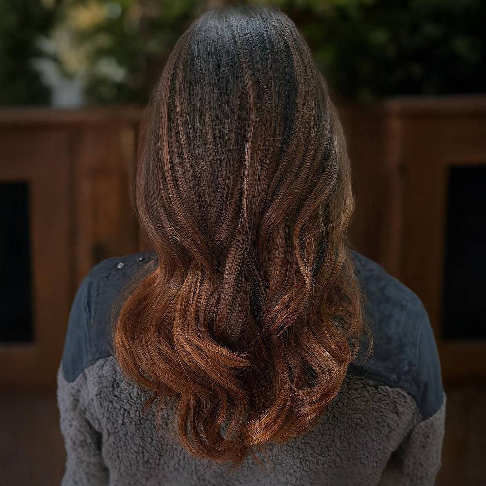 Extensões de Cabelo Natural Ondulado com Presilhas para Comprimento e Volume Prolongados