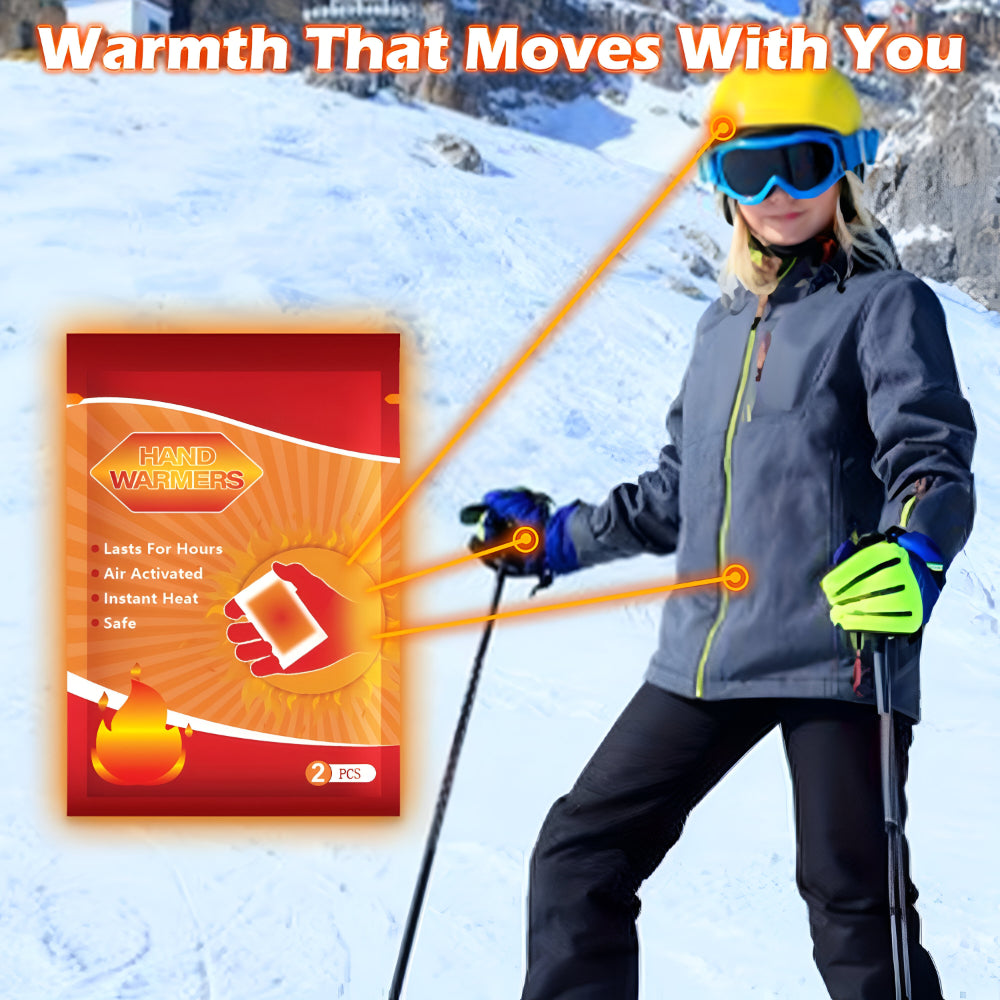 Carbon Fiber Hand Warmer Heat Pack Disposable Instant Warmth On The Go