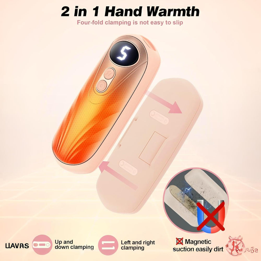 Rechargeable Hand Warmers With LED Display And Compact Pocket Heater