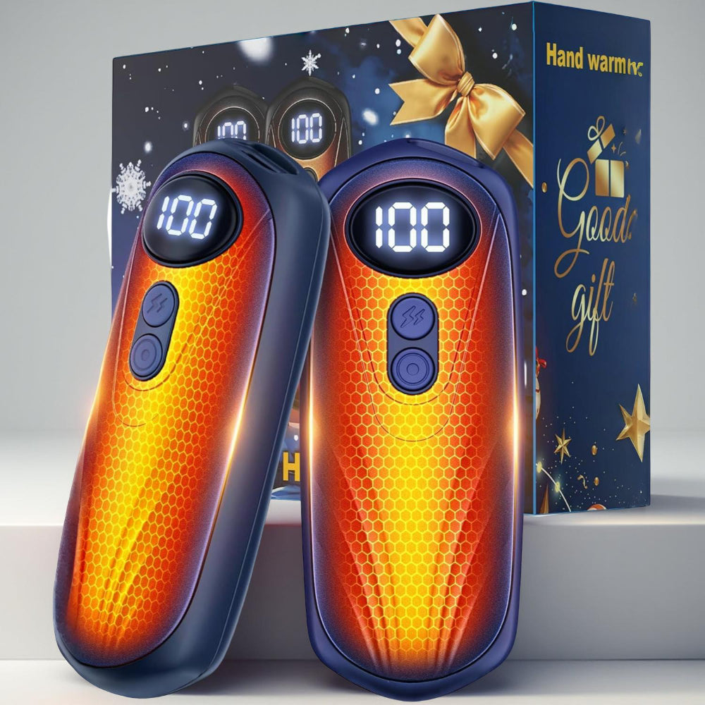 Rechargeable Hand Warmers With LED Display And Compact Pocket Heater