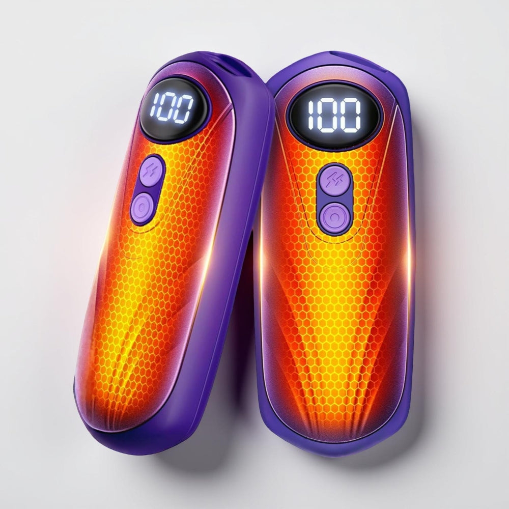 Rechargeable Hand Warmers With LED Display And Compact Pocket Heater