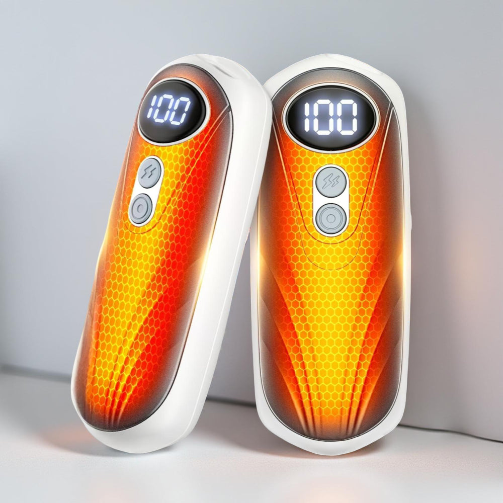 Rechargeable Hand Warmers With LED Display And Compact Pocket Heater