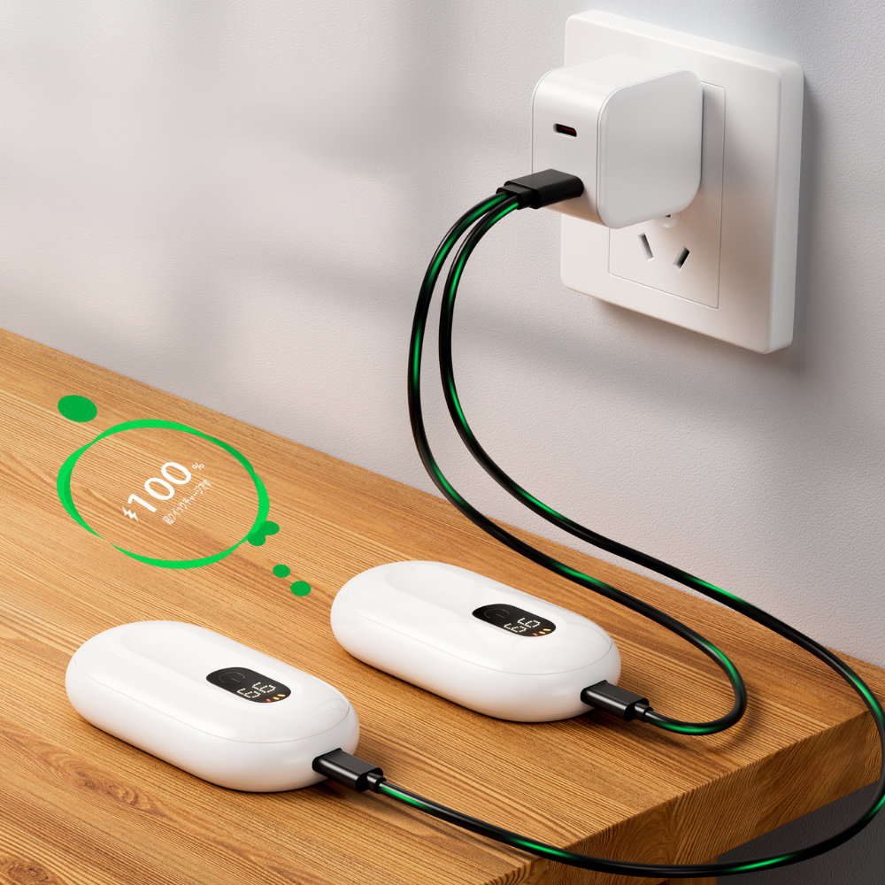 Dobíjecí magnetické kapesní ohřívače 2 v 1 sada na vytápění