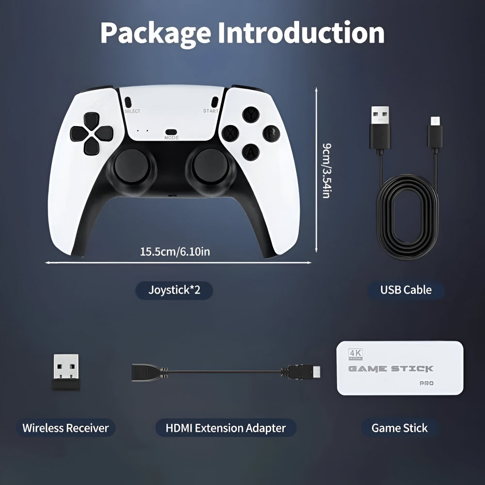 Pen Wireless HDMI Retro com 20.000 Jogos Integrados para a Sua TV