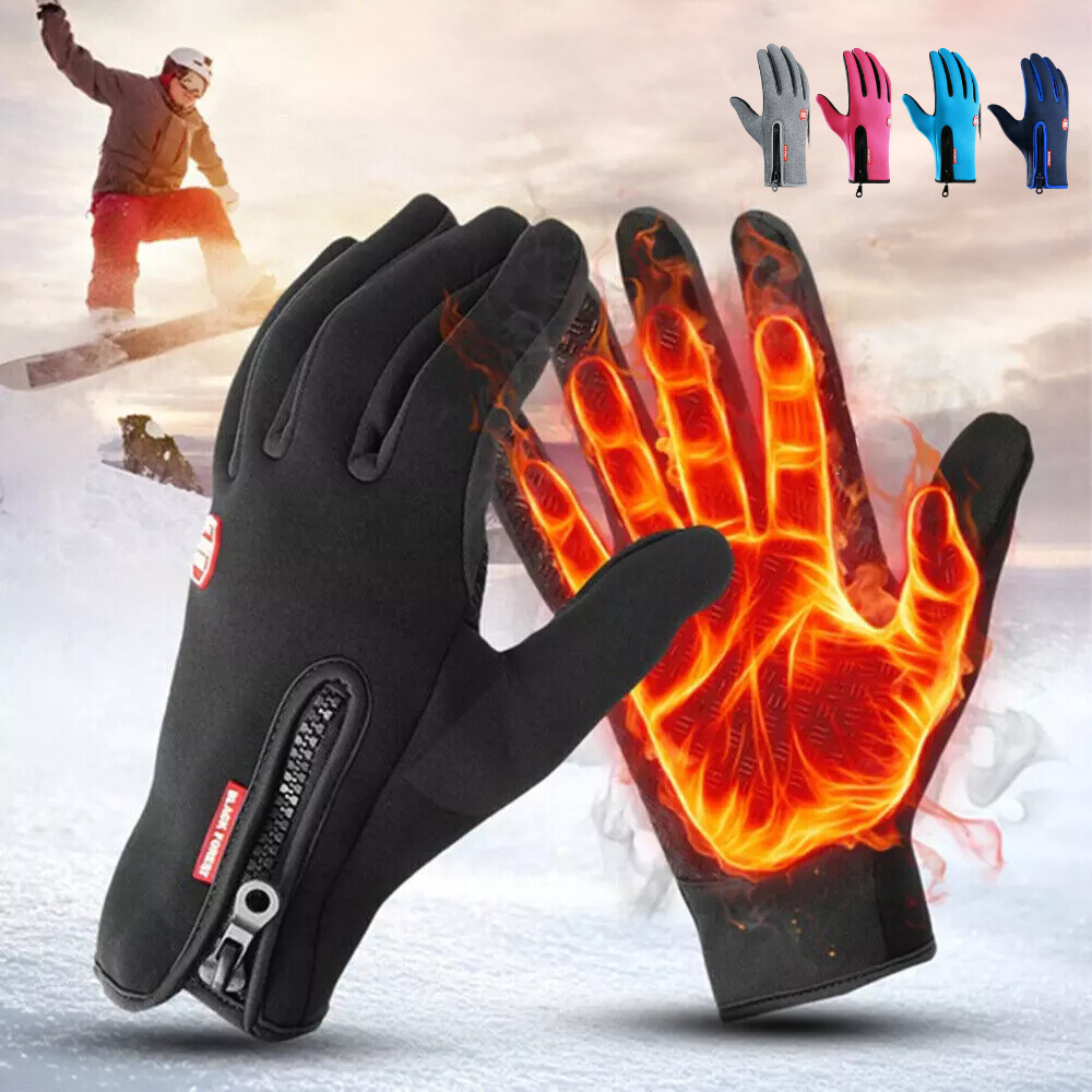 Guanti Invernali Riscaldati per Sport all'Aperto con Schermo Touch