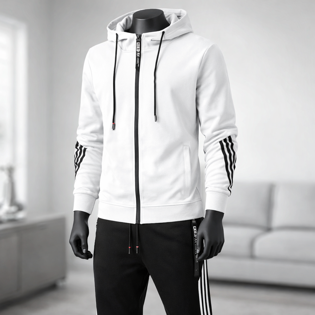 Conjunto de chándal transpirable para hombre con sudadera con capucha y pantalones jogger