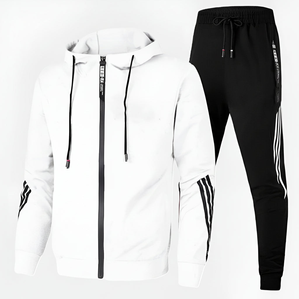 Conjunto de chándal transpirable para hombre con sudadera con capucha y pantalones jogger