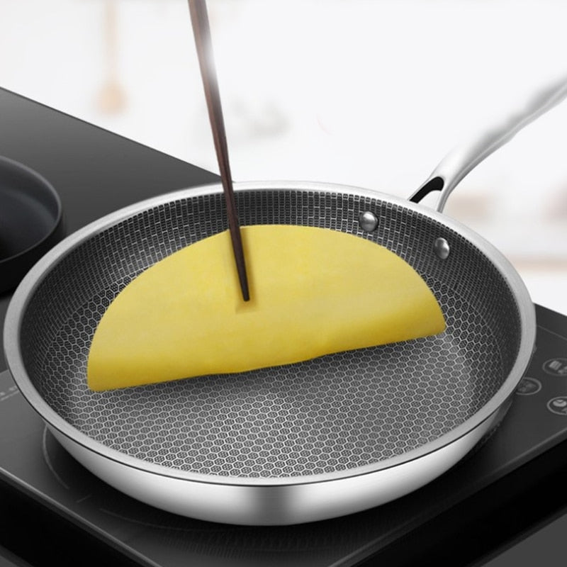 NovaChef Stainless Steel Nonstick Frying Pan For Everyday Cooking