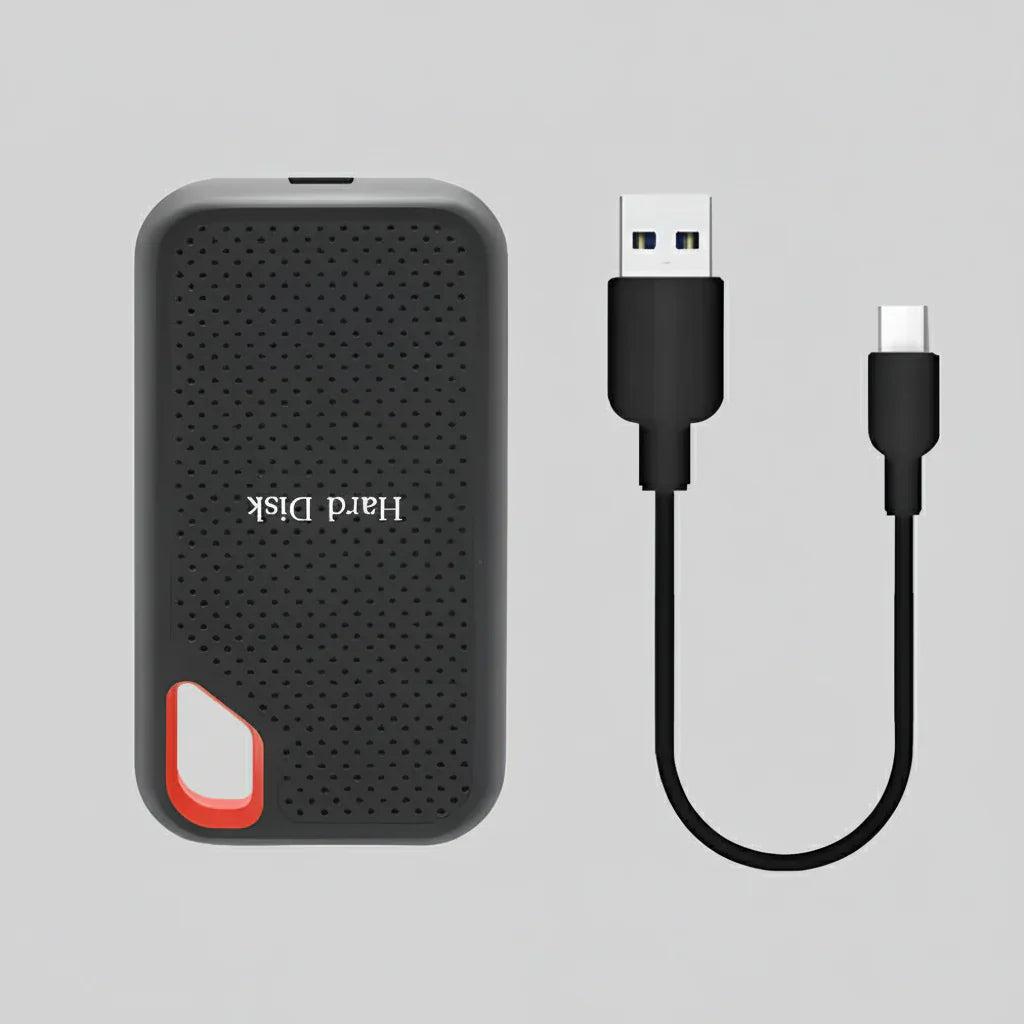 Compact USB-C Portable SSD for Quick Backup and Storage