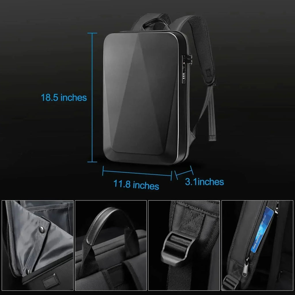 Rucsac Expandabil pentru Laptop ApexGuard cu Protecție Antifurt și Port USB