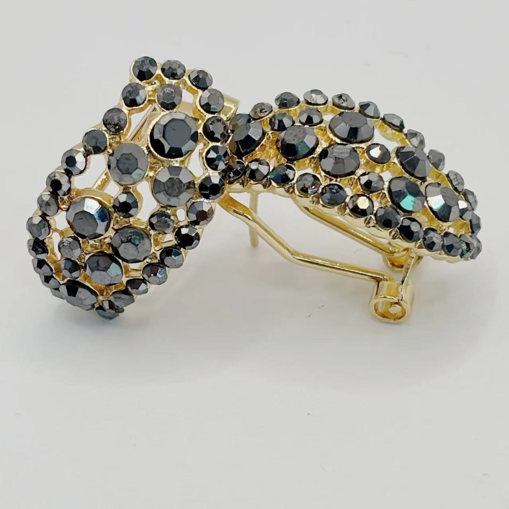 Diamond Look Hoop Earrings In Sterling Alloy For Mothers Day