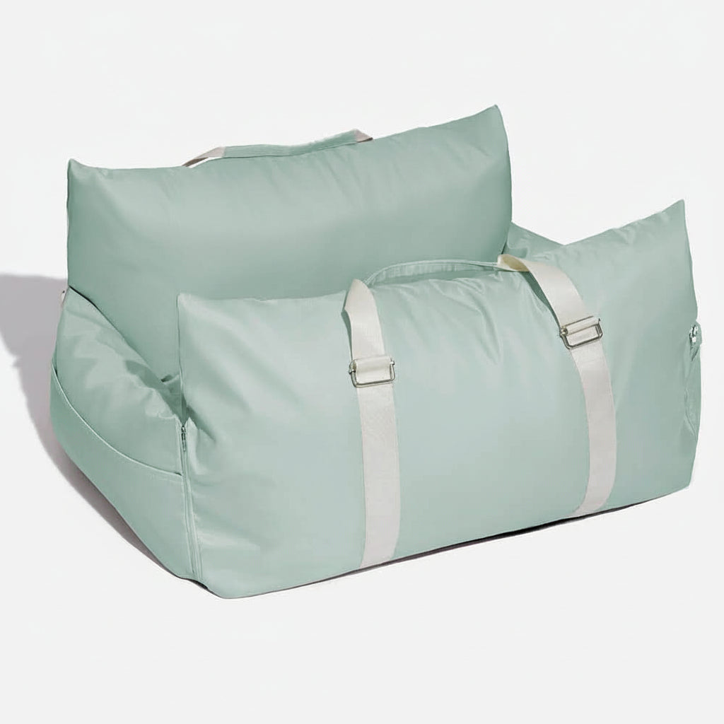 CozyTrail Dog Seat Bed With Safety Belt And Non Slip Base For Car And Home