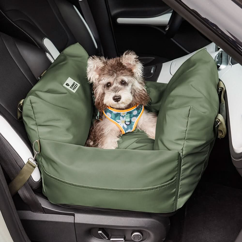 CozyTrail Dog Seat Bed With Safety Belt And Non Slip Base For Car And Home