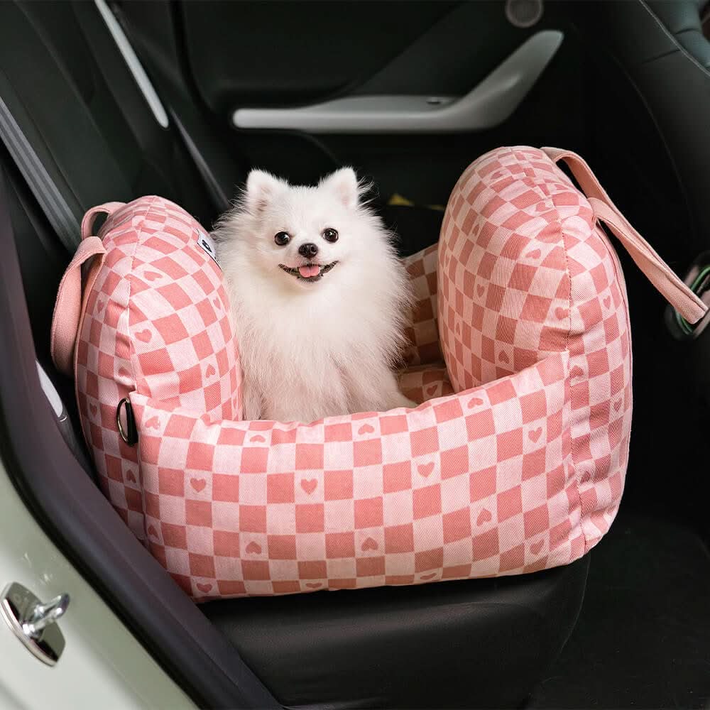 CozyTrail hundsäng med säkerhetsbälte och halkfri botten för bil och hem