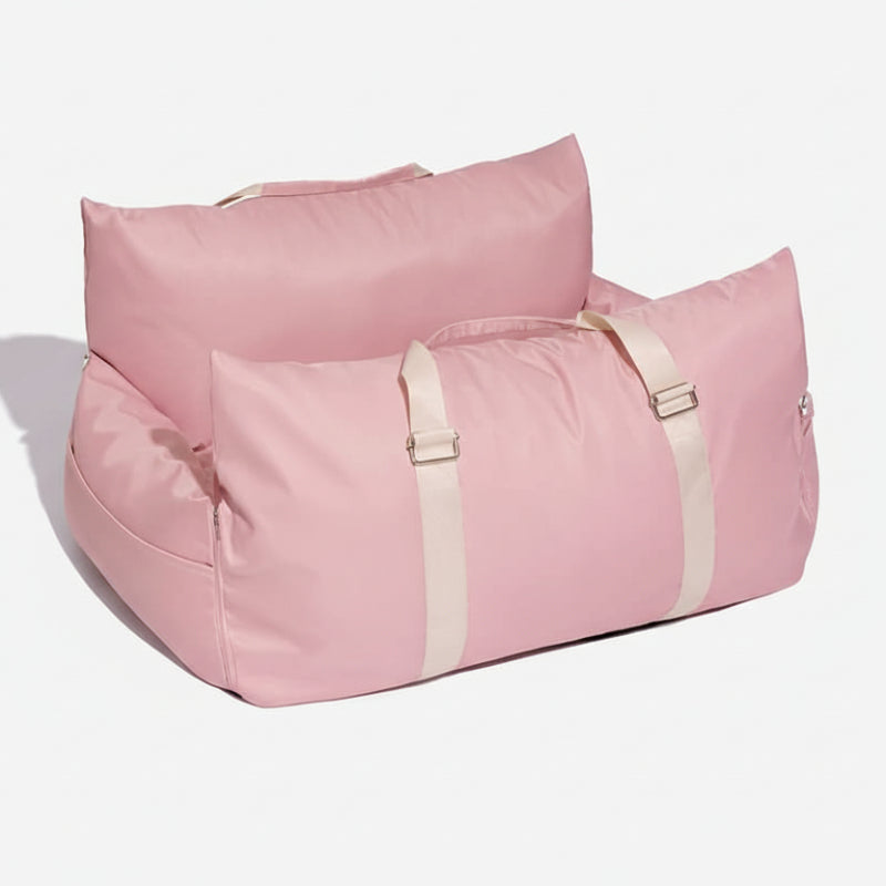 CozyTrail Dog Seat Bed With Safety Belt And Non Slip Base For Car And Home