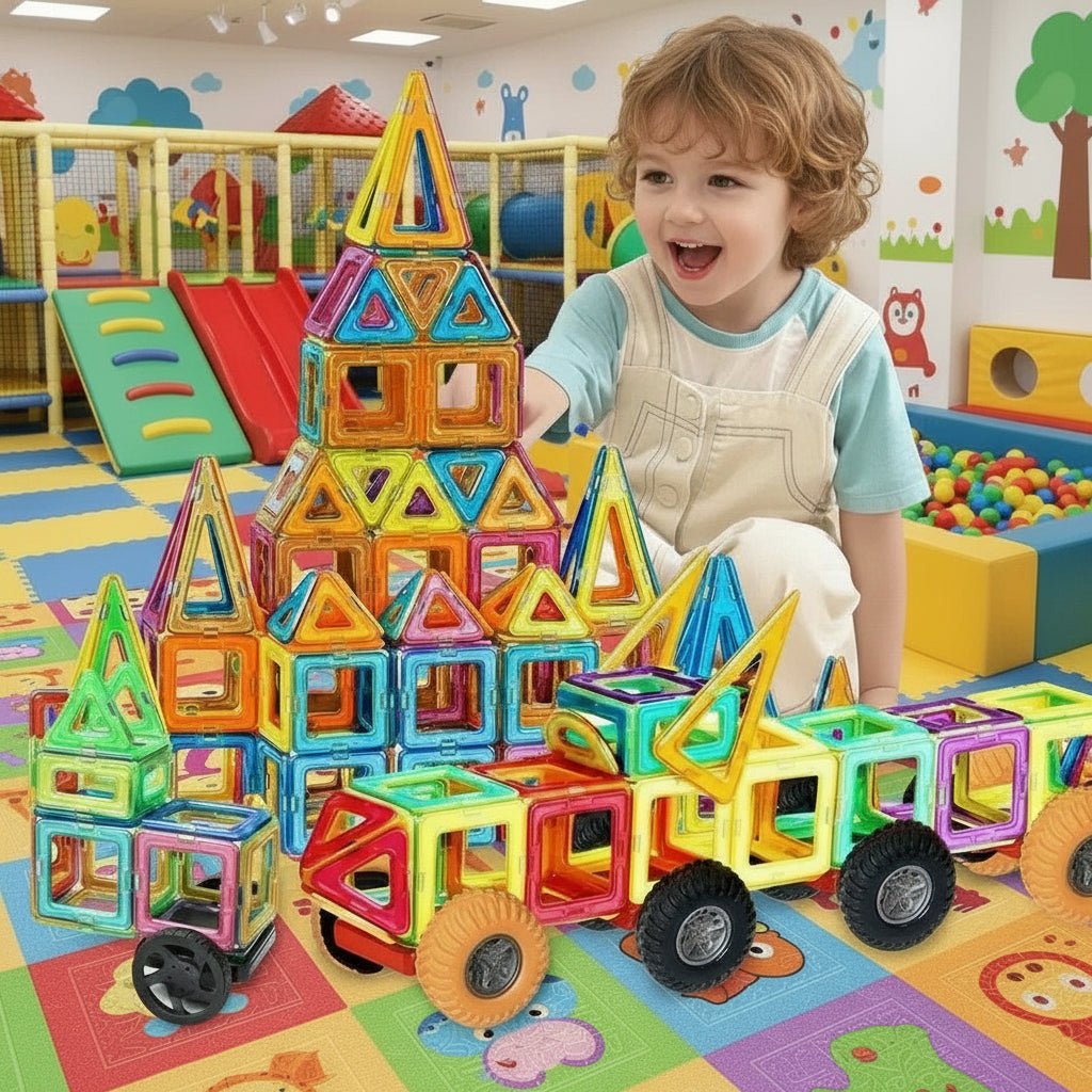 MagnoBuild Kreative Magnetische Bausteine für Kinder