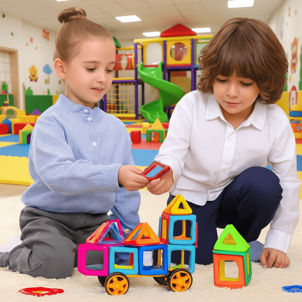 MagnoBuild Kreative Magnetische Bausteine für Kinder