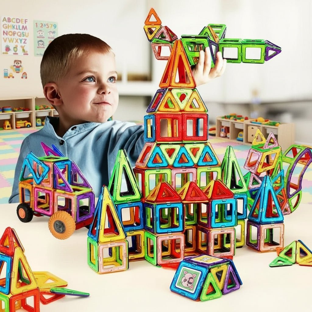 MagnoBuild Kreative Magnetische Bausteine für Kinder